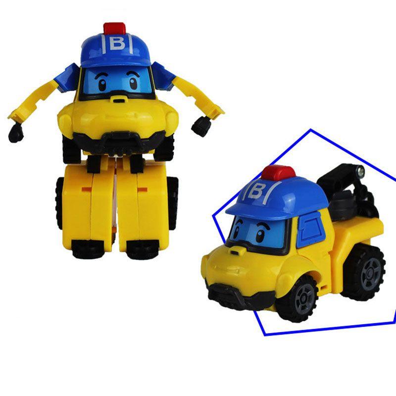 High-quality Robocar Poli Roy Amber Transformers Robot Action Figures Car Bus Set