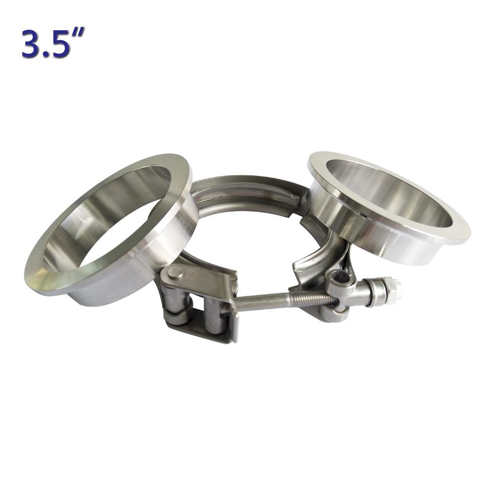 1.5"-5.0"' stainless steel  Quick release V-Band clamp  flat Flange  metal clench  nut  for car Turbo Exhaust Downpipes