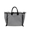 New Trendy and Fashionable Large-capacity Handbag Polyester Fiber Polka Dot Pattern, Versatile Commuter Single-shoulder Tote Bag