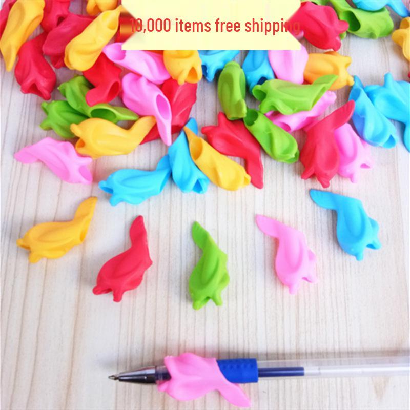Dolphin-Shaped Silicone Pen Grip for Posture Correction