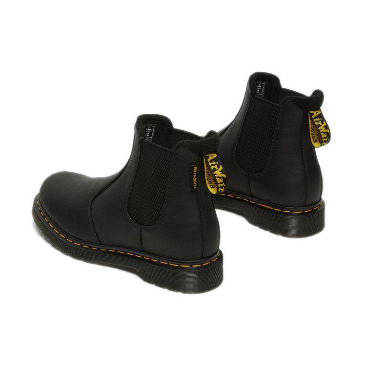 Dr. Martens 2976 Leather Round Toe Slip-On Ankle Chelsea Boots Unisex boots Charcoal-Black 27142001