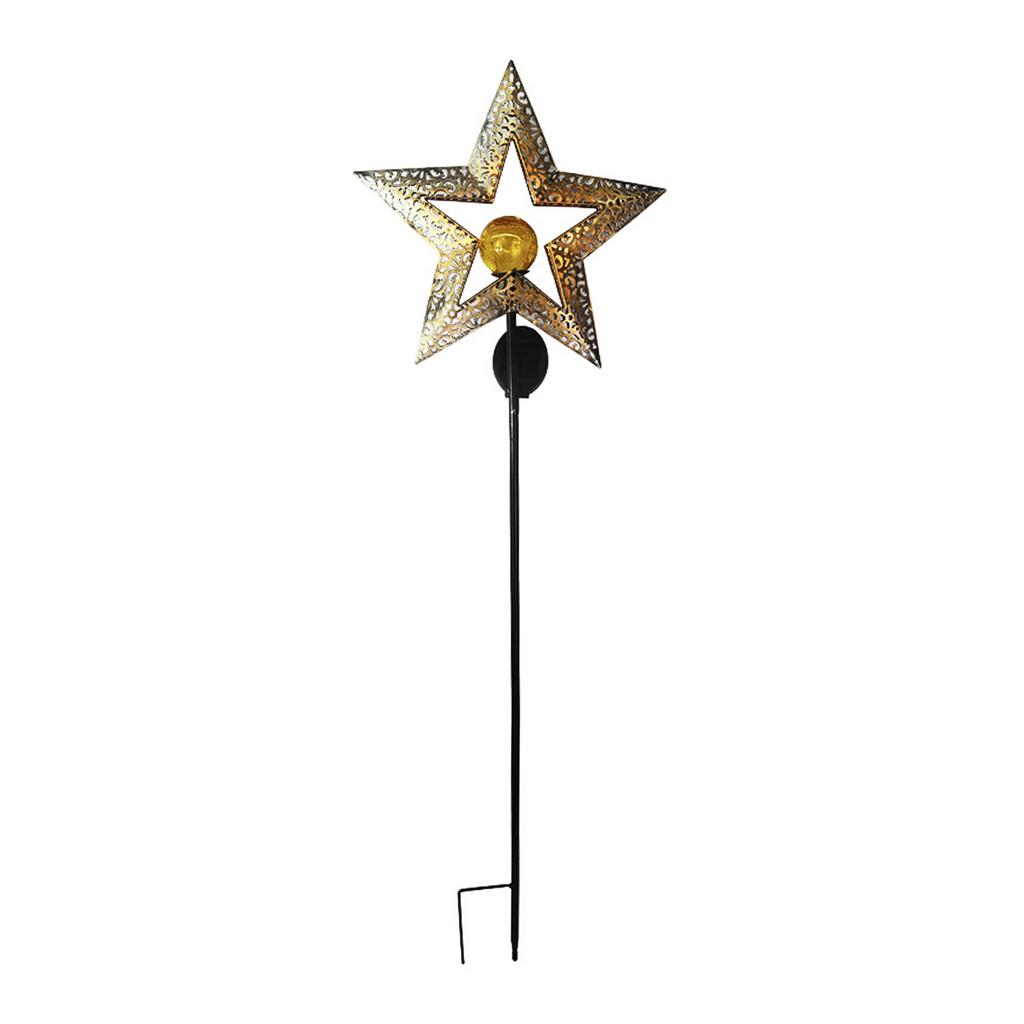 Outdoor Solar Light Metal Garden Decoration Light Waterproof Lawn Lamp Auto ON/OFF for Outside