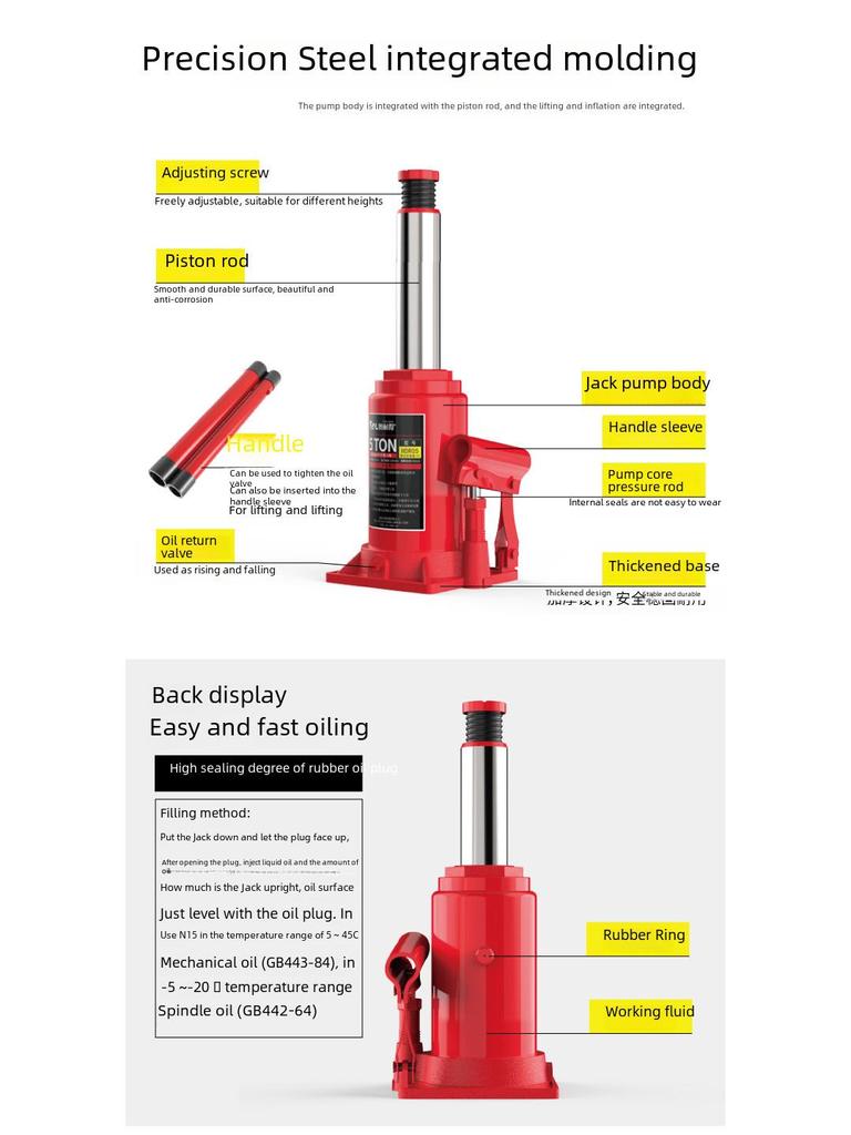 Hydraulic Car Jack for Off-Road Tire Changes (2T/3T)