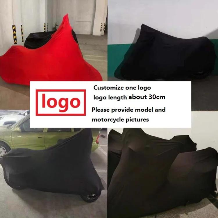 Motorcycle Covers Bikes Motor Scooter Dustproof Cover Elastic Fabric Protector Covers Indoor Outdoor Custom