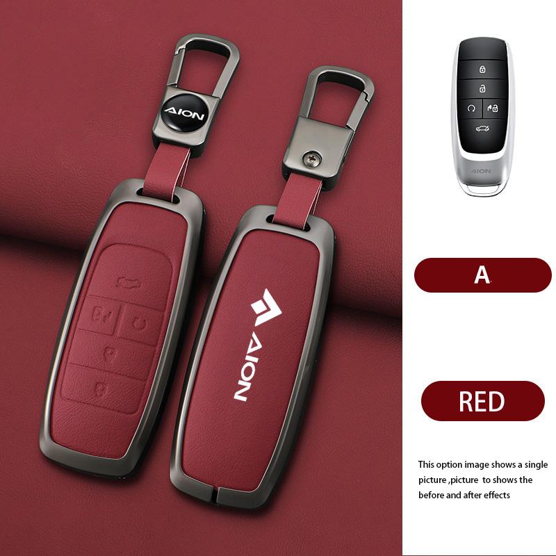 5 Buttons Zinc Alloy Car Key Cover Case Protect Shell Holder for GAC AION Y Plus S V LX IA5 Smart Remote Keychain Accessories