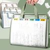 Expandable File Storage Pocket With Built-In Organizer Large Capacity Portable Transparent Waterproof Tote Folder