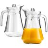 Glass Jug For Drinks With Handle And Lid, Set Of 2, 2X1.4 L