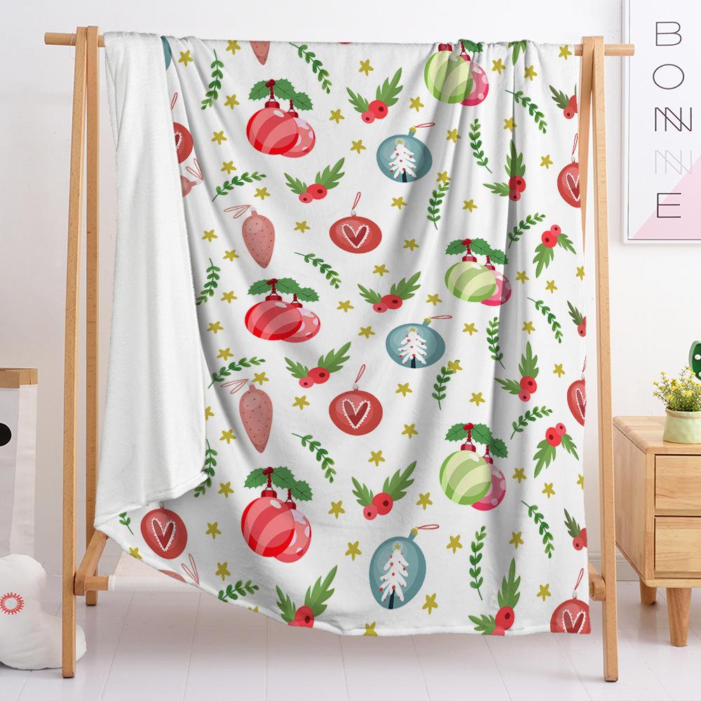 3D Digital Printed Christmas Blanket Flannel Blanket Fur Blanket Spring And Autumn