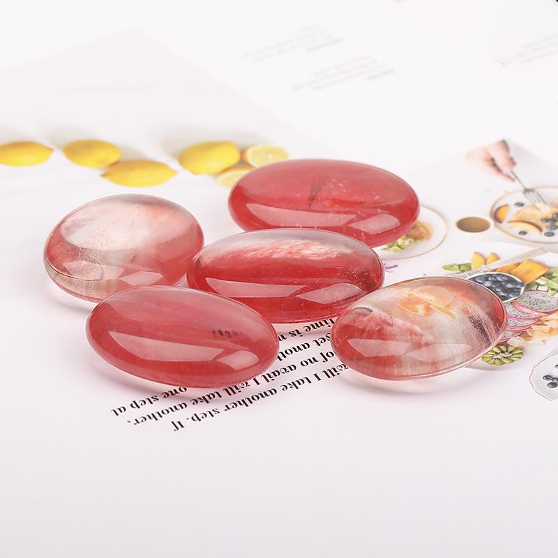 Natural Raw Crystal Hot Compress Stone: Beauty Massage SPA Essential Oil Desktop Ornament