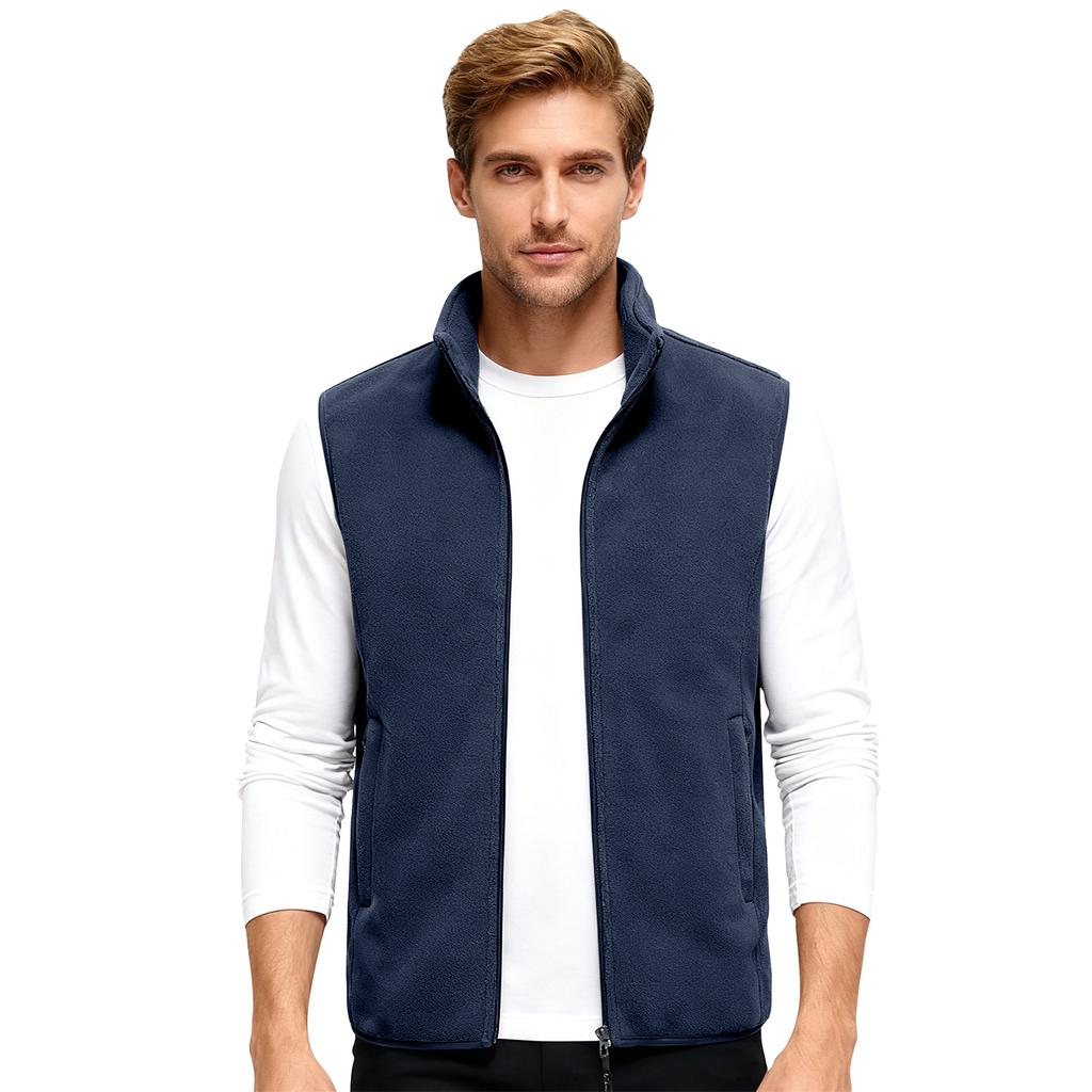 Men's Fleece Waistcoat Cardigan Sleeveless Sports Casual Vest
