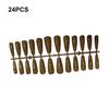 24 Pcs Fake Nails Shimmering Powder Full Cover Artificial Nail Tips ple Operation Extra Long Manicure Decoration