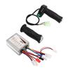 Brushed Motor Controller Kit Aluminum Alloy Shell 48V 500W 4 Speed Throttle Twist Grip Handle for Electric Bike