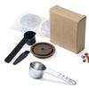 For Vertuo Next Reusable Coffee Capsule Lid Compatible With Original Vertuoline Coffee Pods Food Grade Silicone Cap with Spoon