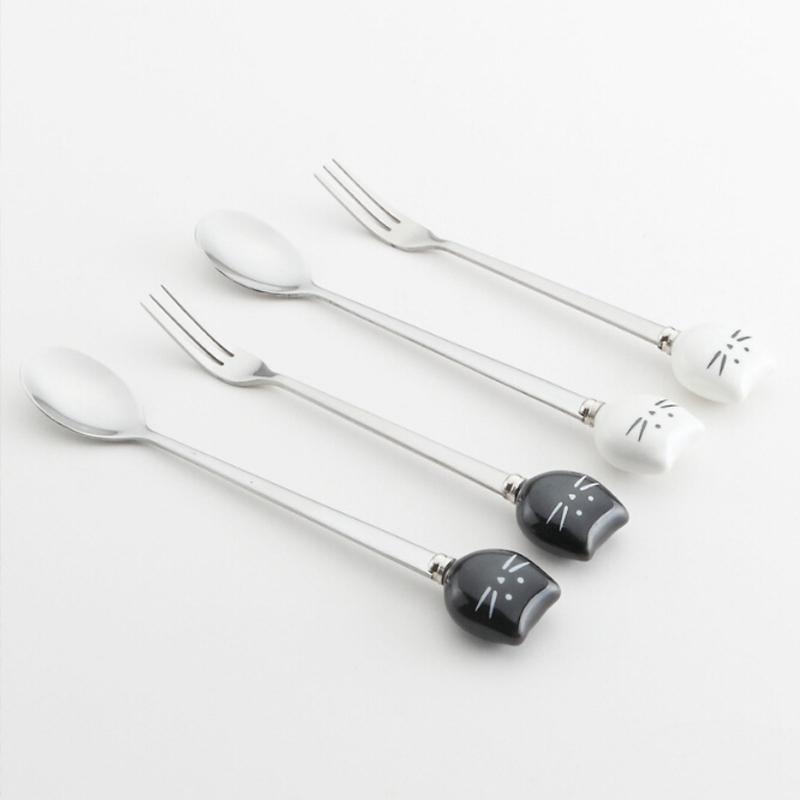 Kitchen Accessories Coffee Shop Coffee Spoon Accessories Home Eco-Friendly Stainless Steel Fork