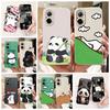 For Realme C67 4G Case RMX3890 New Fashion Panda Cartoon Cover Matte Phone Case For Realme C67 C 67 RealmeC67 4G Soft TPU Fundas