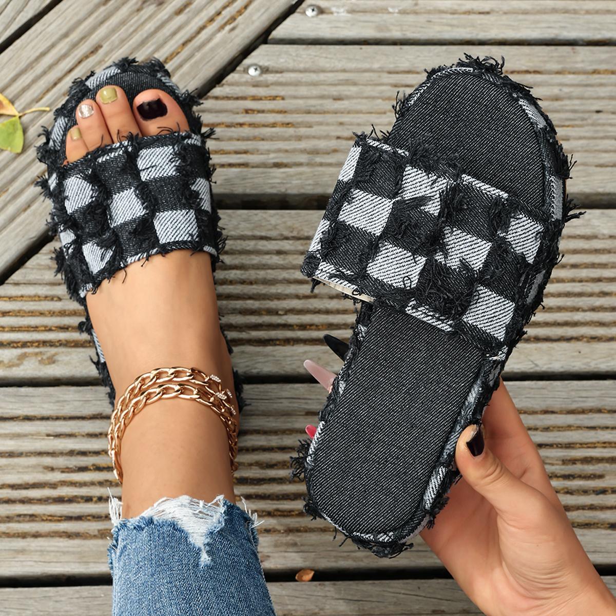 

Women Slippers Luxury Brand Summer Fashion Sandals Designer Flat Soft Sole Shoes Women Breathable Beach Slippers Slides Women 35 чёрный