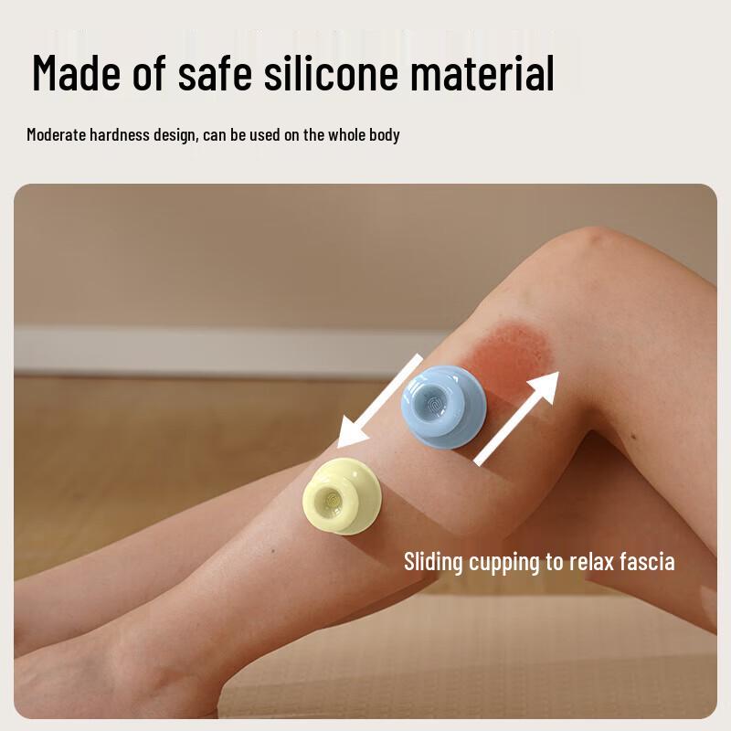 HEZHENG Silicone Fascia Cupping Set