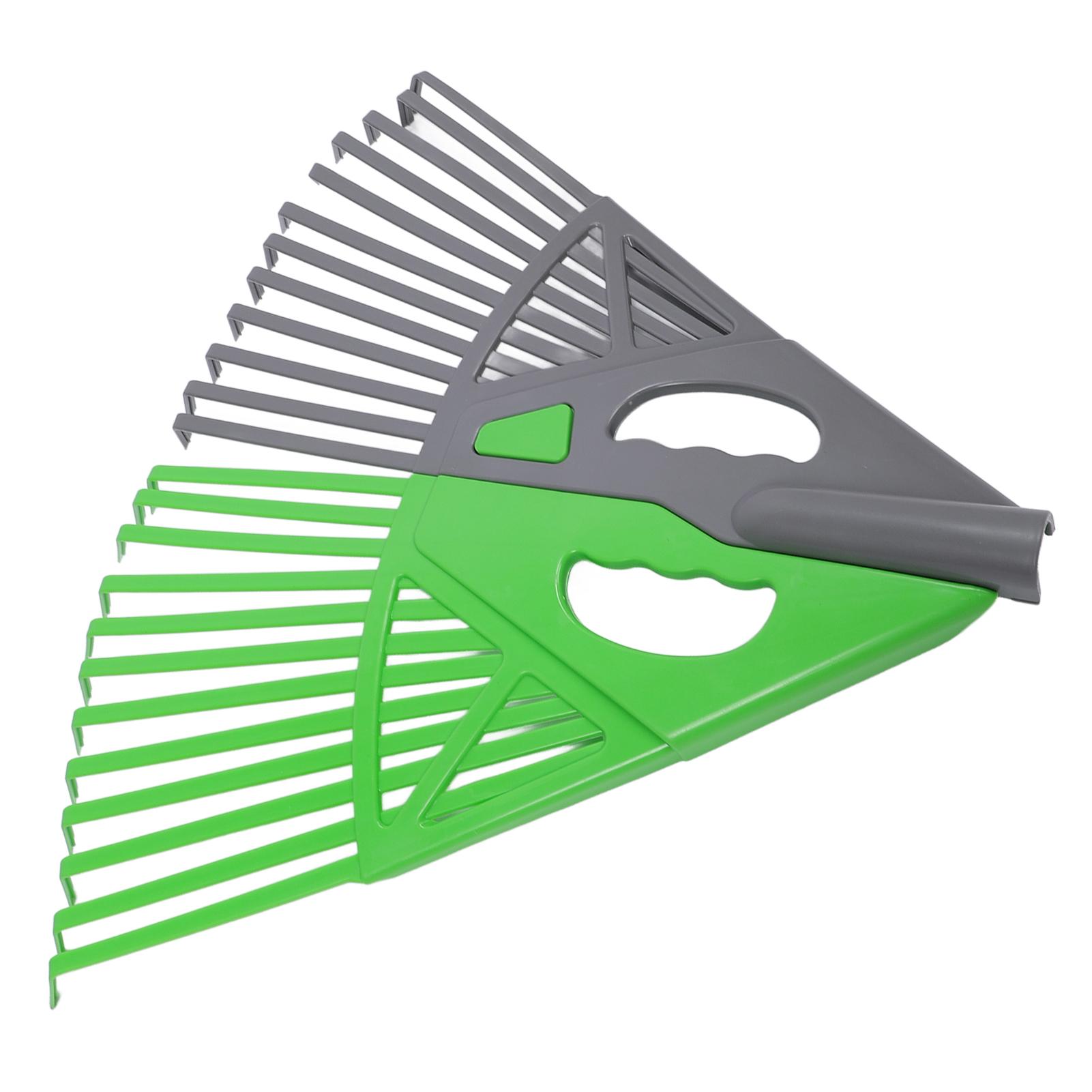 

24 Tines Detachable Plastic Joinable Lf Rake, Yard Work Tool for Flower Beds, Gardens, with Sturdy Material, for Grass, Pine Cones, Weeds, Yard Debris