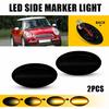 2x Amber Smoked LED Dynamic Side Marker Light Fit MINI Cooper R50 R52 R53 02-08