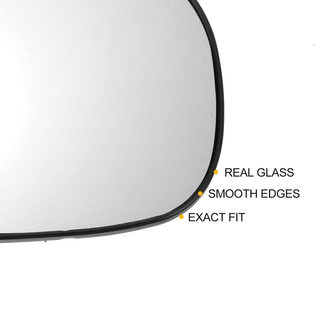 X AUTOHAUX Toyota Right Rear Passenger Side Mirror Glass Replacement W / White Glass