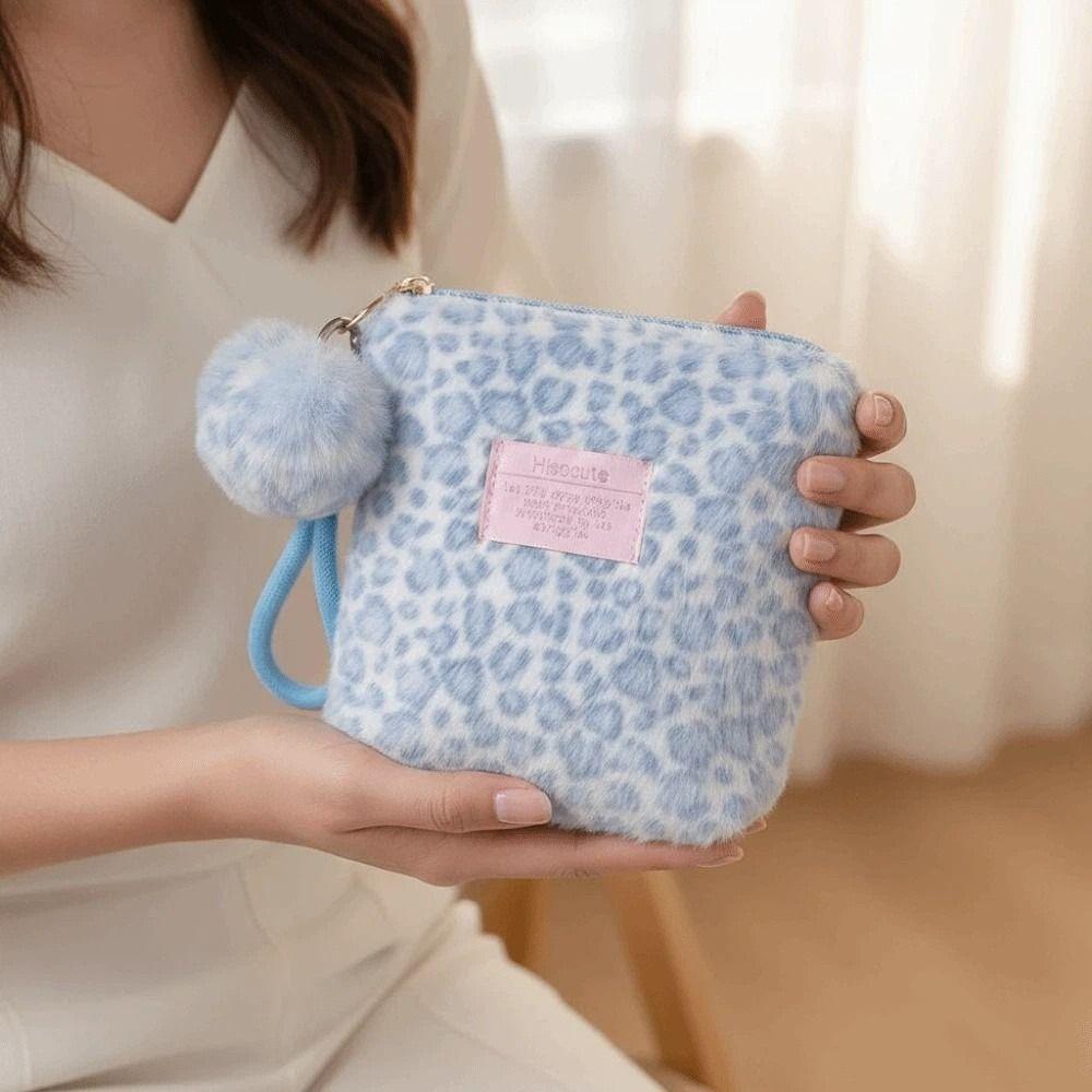 Handbag Make Up Pouch Bag Versatile Pouches Bag Organizer Leopard Print Makeup Bag Lipstick