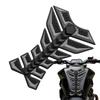 Motorcycle Fuel Tank Fishbone Sticker 3D Rubber Fish Bone Design Adhesive Motorcycle Decals Anti Slip Modification Decor Decal