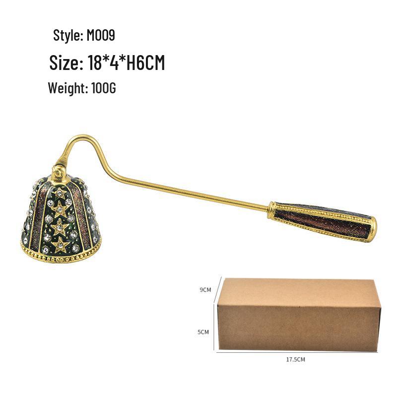European Retro Handheld Candle Snuffer and Cover, Light Extinguisher Bell Tool, Perfect for Gifts.