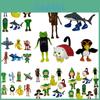 Italian Brainrot Al Pvc Figurine Set With Shark And Wooden Bucket For Collectors And Kids