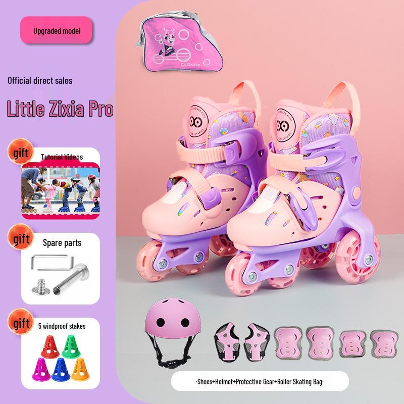 Nastavitelné blikající kolečkové brusle pro děti