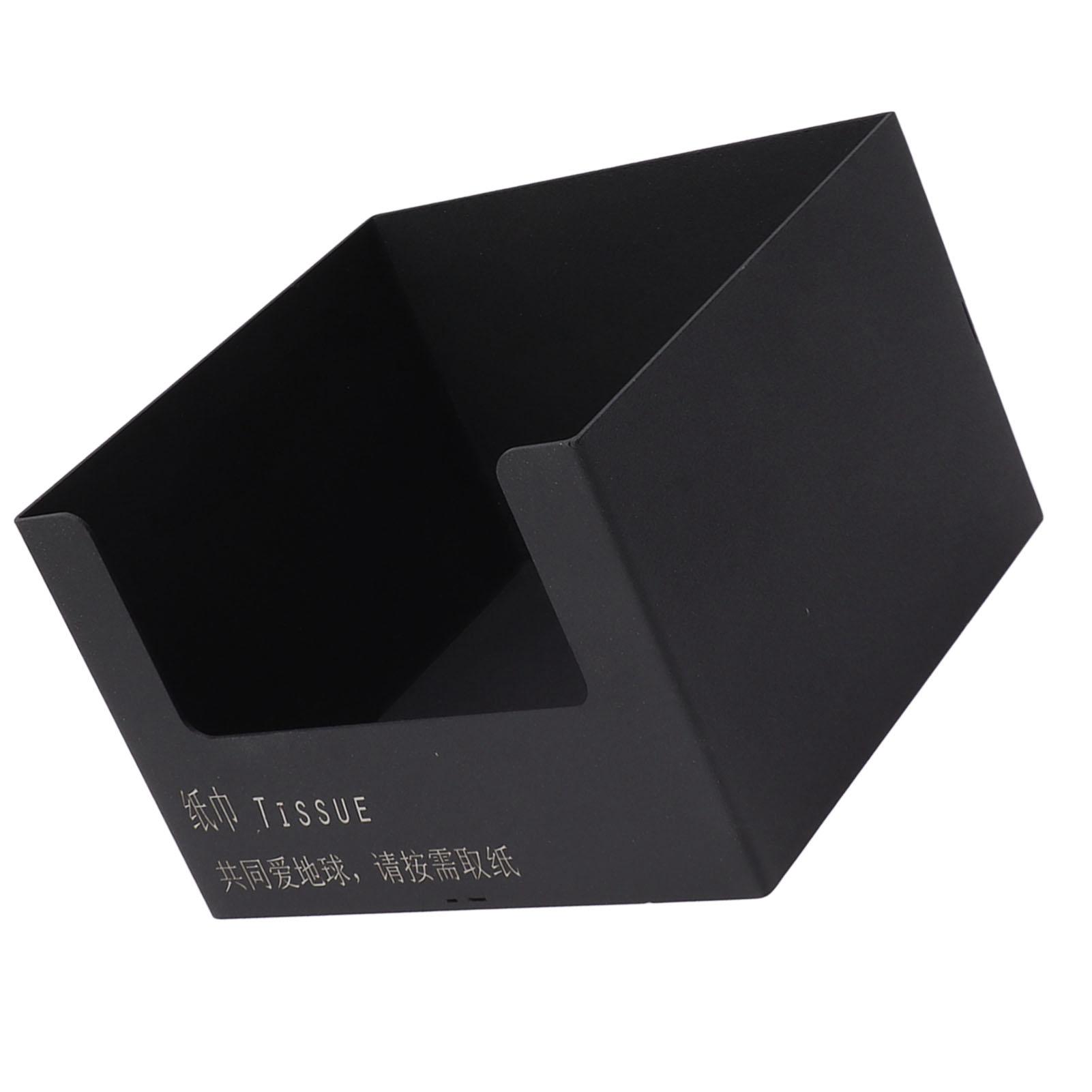 

Stainless Steel Tissue Box Tissue Holder Large Opening Napkin Dispenser Modern for Bathroom Vanity Countertop