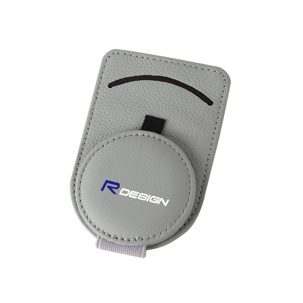 Car Sunglasses Holder Sun Visor Glasses Clip PU Leather Eyeglasses Clip Car Accessories For Volvo XC90 V90 S80 S70 T5 V50 D5 D2