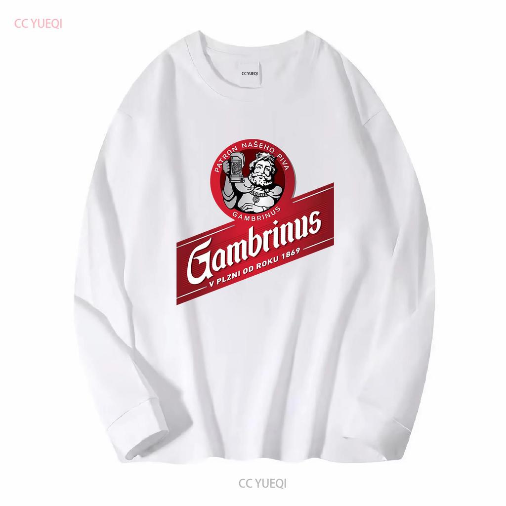 Gambrinus Holz Original Bier Logo Zeichnungen Aktiv T-Shirt Lustig Größe S bis 5XL vintage Gewaschen Atmungsaktiv Leicht grafisch