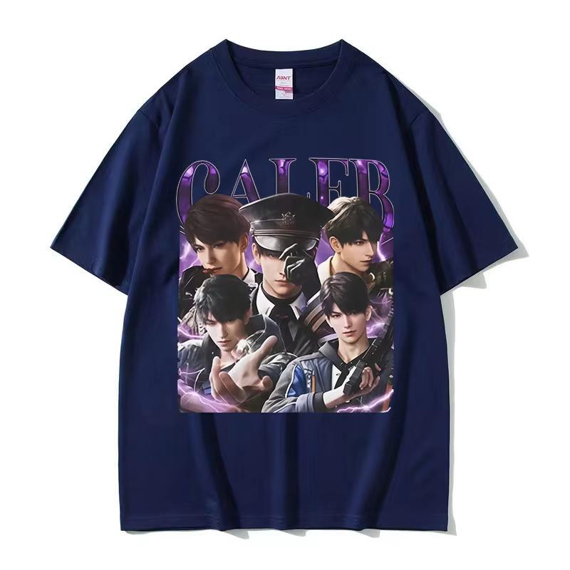 2025 Summe Funny Girl Dinner Love and Deepspace Caleb Graphic Men Women Vintage Aesthetic 100 Pure Cotton Printed Tshirt Y2k