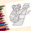 Cross Mandala Animal Coloring Book: 24 Pages of Creative Watercolor and Doodle Illustrations for Adults