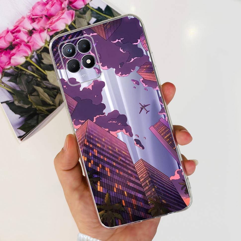 For Realme 8i Case Realme8i RMX3151 Cute Panda Cartoon Cover Soft Silicone Case For Oppo Realme Narzo 50 Narzo50  Fundas Capa