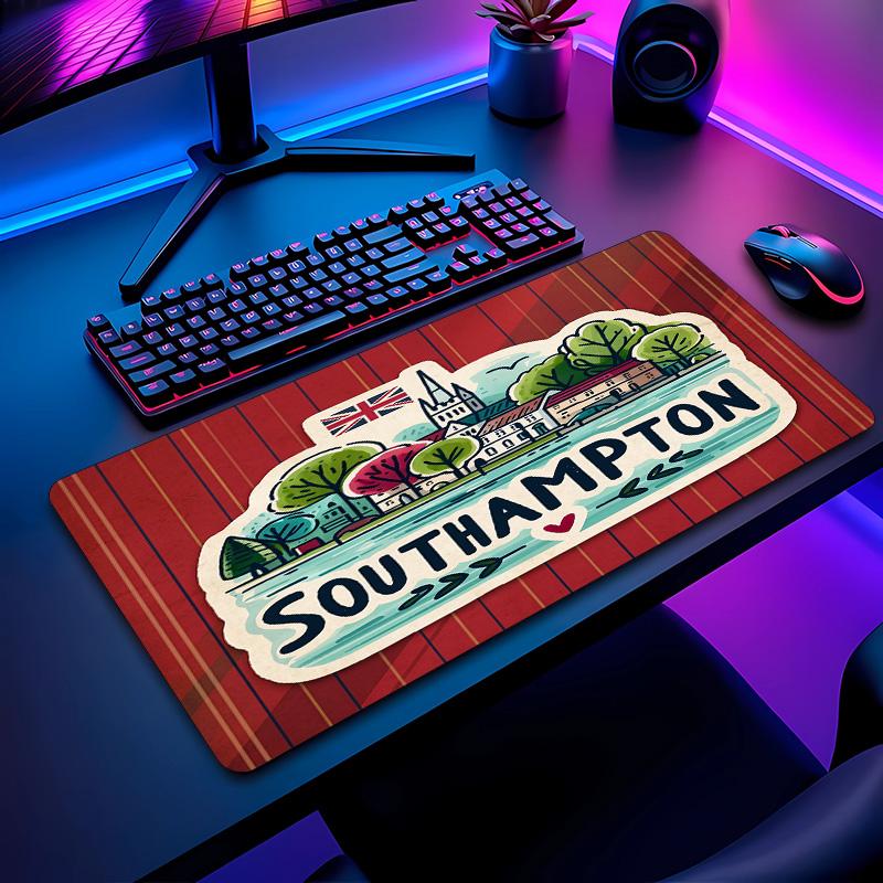 Southampton Football Pattern Mouse Pad Non?Slip Rubber Base Gaming Mousepad For Desk Office Home