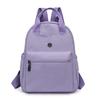 Solid Color Large Capacity Backpack Women Travel Backpack Lightweight College Student Schoolbag