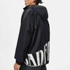 Li Ning Badfive Spliced Letter Zipper Hooded Windbreaker Men Outerwear Black AFDU067-4