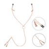 Colorful Metal Nipple Clamps With Chain Set Woman Rainbow Nipple Clips Breast Bondage Restraint Slave Fetish Female Sex Toy