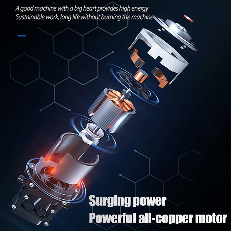 50Bar Pistola di Lavaggio Auto Elettrica 500W Senza Fili Ad Alta Pressione Pulitore Schiuma Multi-funzione Ugello Protable Lavaggio Auto Giardino Spray