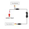 AV RCA Video Cable For Rear View Camera and Monitor DC Car Cigarette Lighter Video Extension Cable 2 In 1 RCA Video Power Cable
