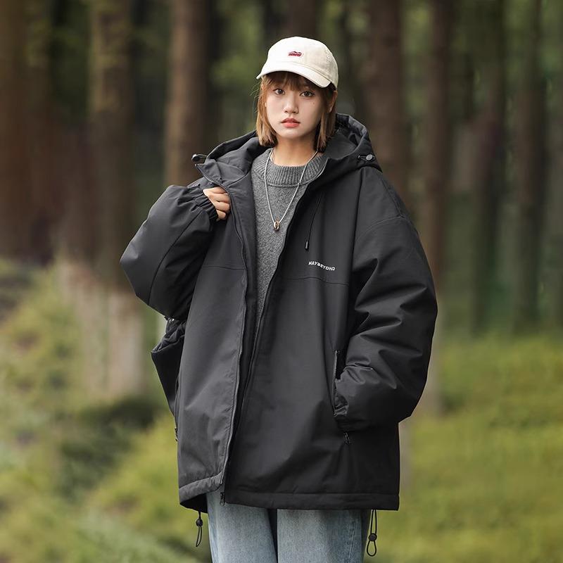 Unisex vodoodpudivá retro větrovka pro páry - ležérní, volná, jarní/podzimní outdoorové oblečení