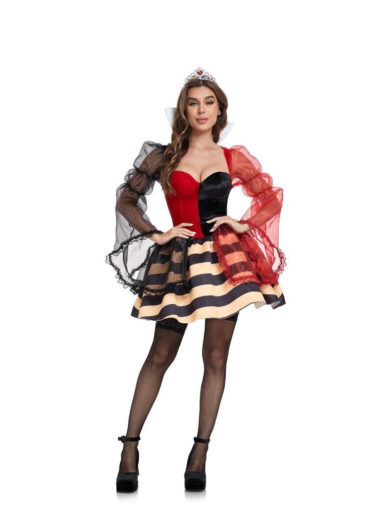 Disney Princess and Villain Cosplay Costumes: Snow White, Belle, Anna, Ariel, Evil Queen, Sleeping Beauty, Red Queen.