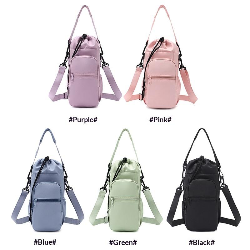 Wasserflaschen-Tasche mit verstellbarem Tragegurt Tragbare Thermobecher Isolierte Schutzhülle Handy-Tasche Outdoor-Sport Reise-Tasche