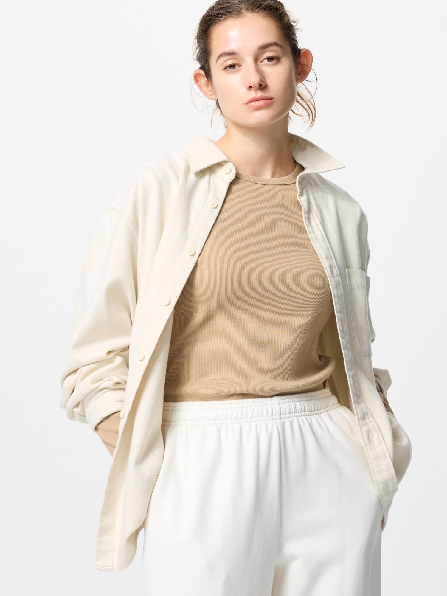 

Uniqlo Футболка с круглым вырезом Japan SofT Rib 32 BEIGE/3XL