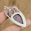 Gift For Women Jewelry Pendant 925 Sterling Silver Natural Rhodonite Gemstone
