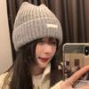 Korean-style Cat-ear Hat - Children's Size - Warm Woolen Hat for Autumn and Winter - Pure Color Knitted Hat - Sweet and Cool Style