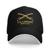AFashion us Kavallerie Armee Zweig gekreuzte Säbel Militär Baseballkappe Herren Damen Snapback Kappe Outdoor Reisen Verstellbare Sonnenschutzkappen