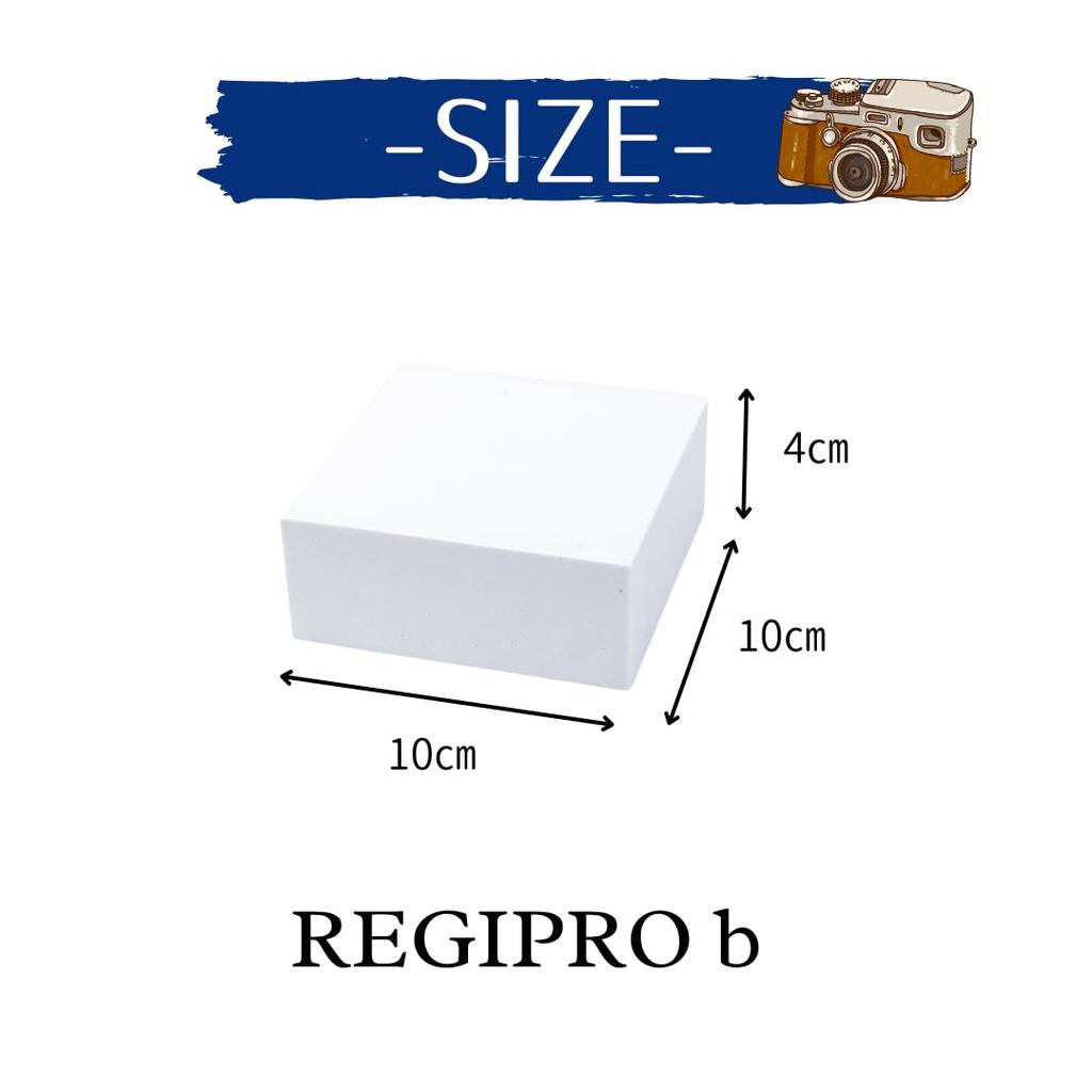 RegiPro B Photography Pedestal Square Set of 2 Photography Props Cosmetics Accessories White 10 X 10 X Height 4cm