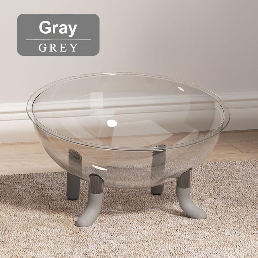 Large Cat Cave Space Capsule Pet House Summer All Seasons Universal Transparent Acrylic Rotating Base Cat Toy Pet Supplies